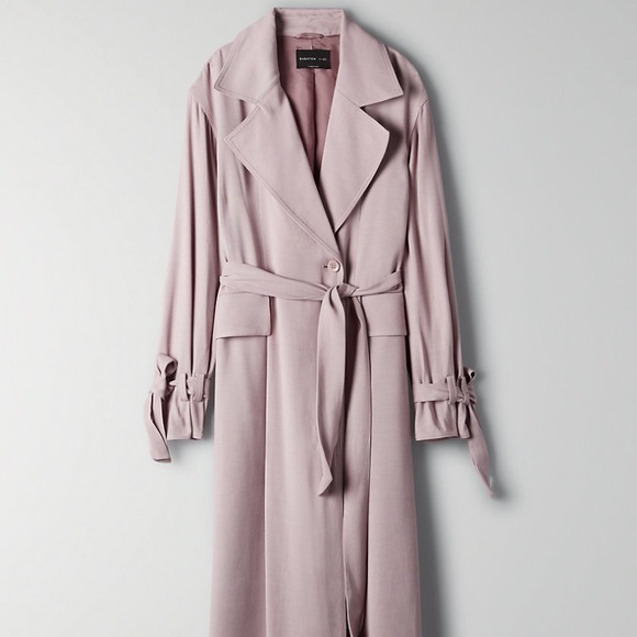 babaton trench wrap dress